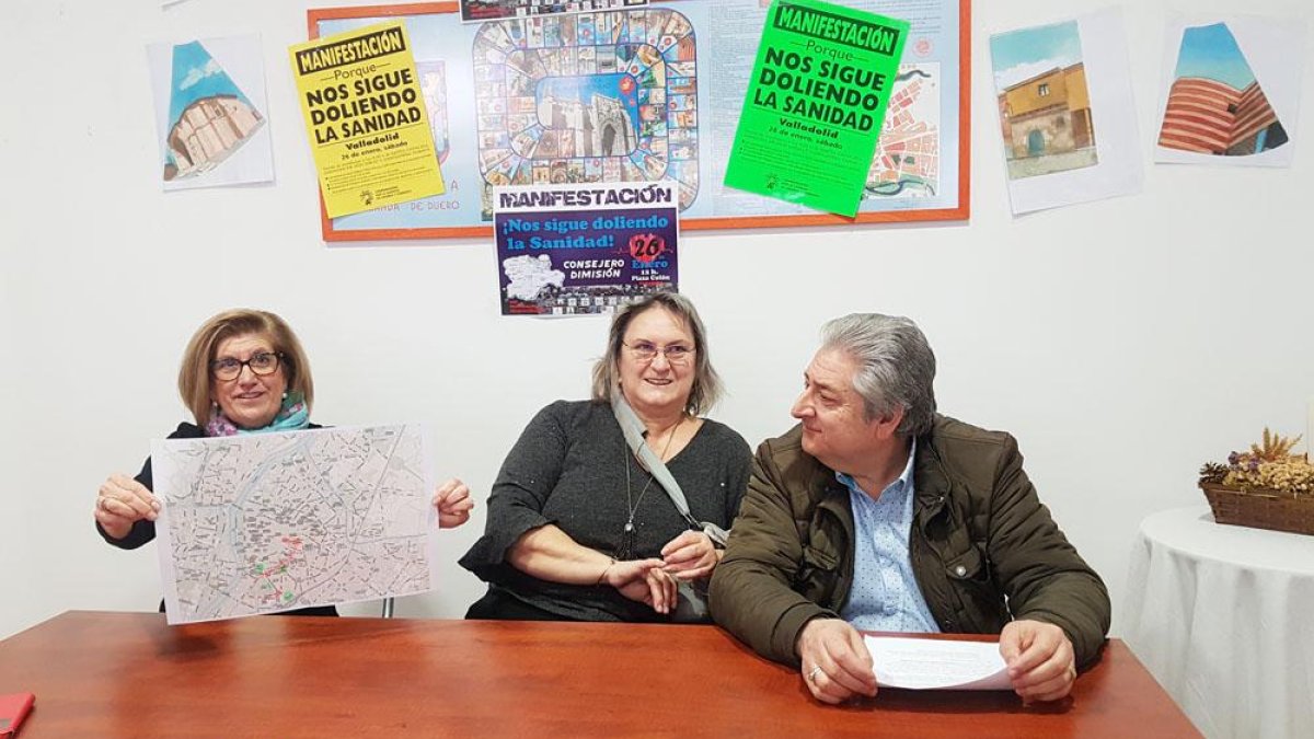 Las asociaciones de vecinos de Aranda insisten en la importancia de participar en la manifestación.-L.V.