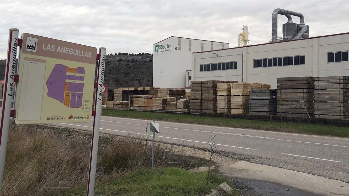 Forestalia adquirió la fábrica de Ribpellet en diciembre de 2018, la cual se ubica en el polígono industrial de la localidad de Huerta de Rey.-ICAL