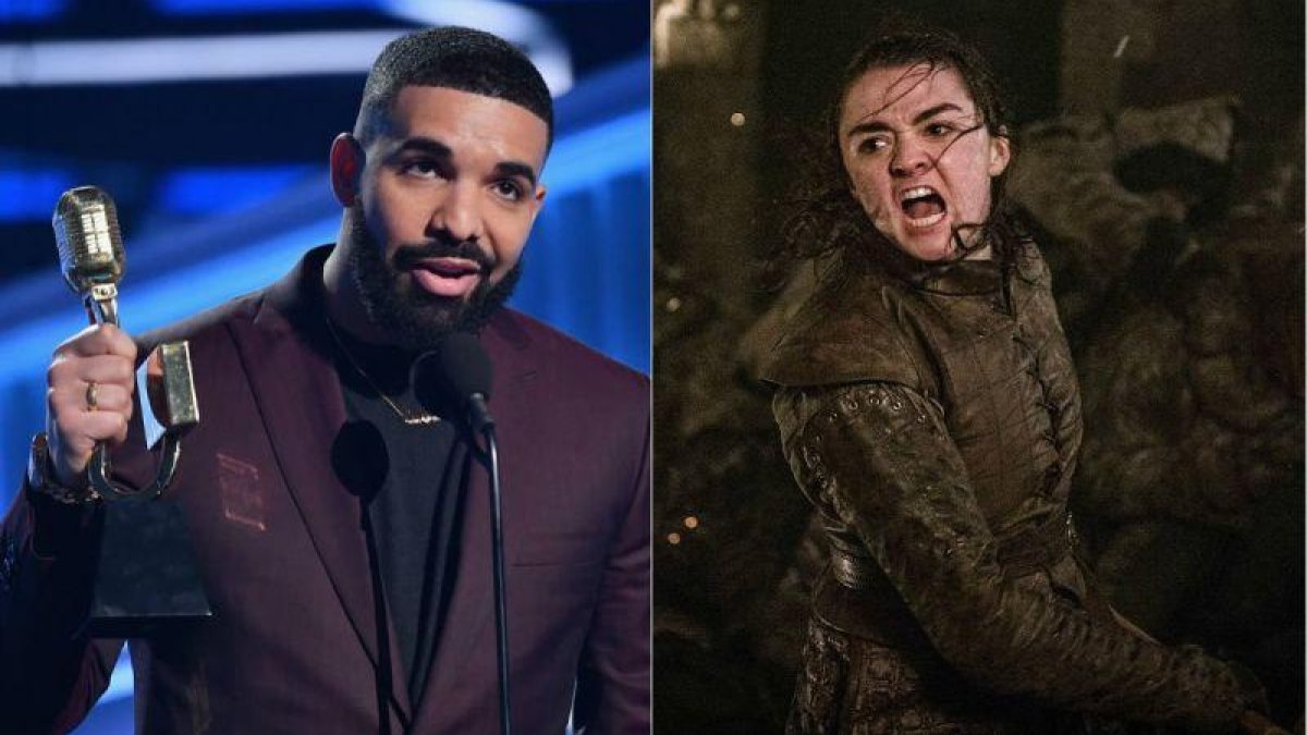 Drake se acordó de Arya Stark al recoger su premio en los Billboard Music Awards.-EL PERIÓDICO