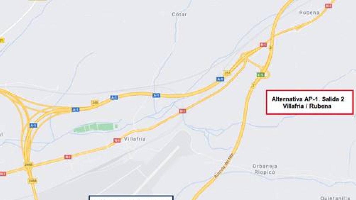 Afecciones al tráfico por trabajos de rehabilitación del firme entre los km 242 y 243 de la A-1 en Burgos. ECB