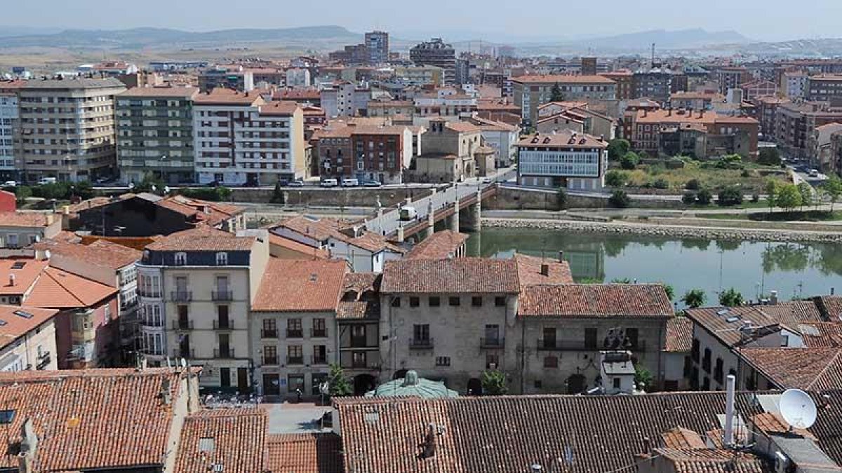 Vista aérea de Miranda de Ebro. ECB