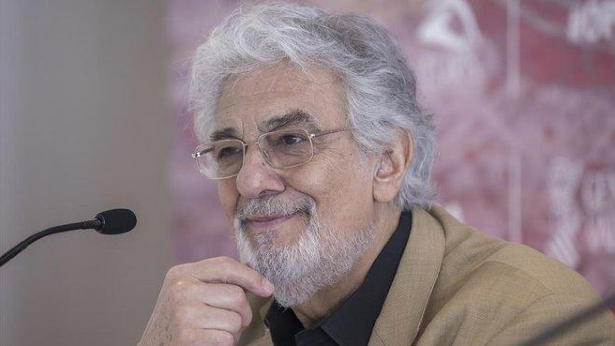 Plácido Domingo en el teatro de Las Artes en Valencia, el pasado junio.-MIGUEL LORENZO