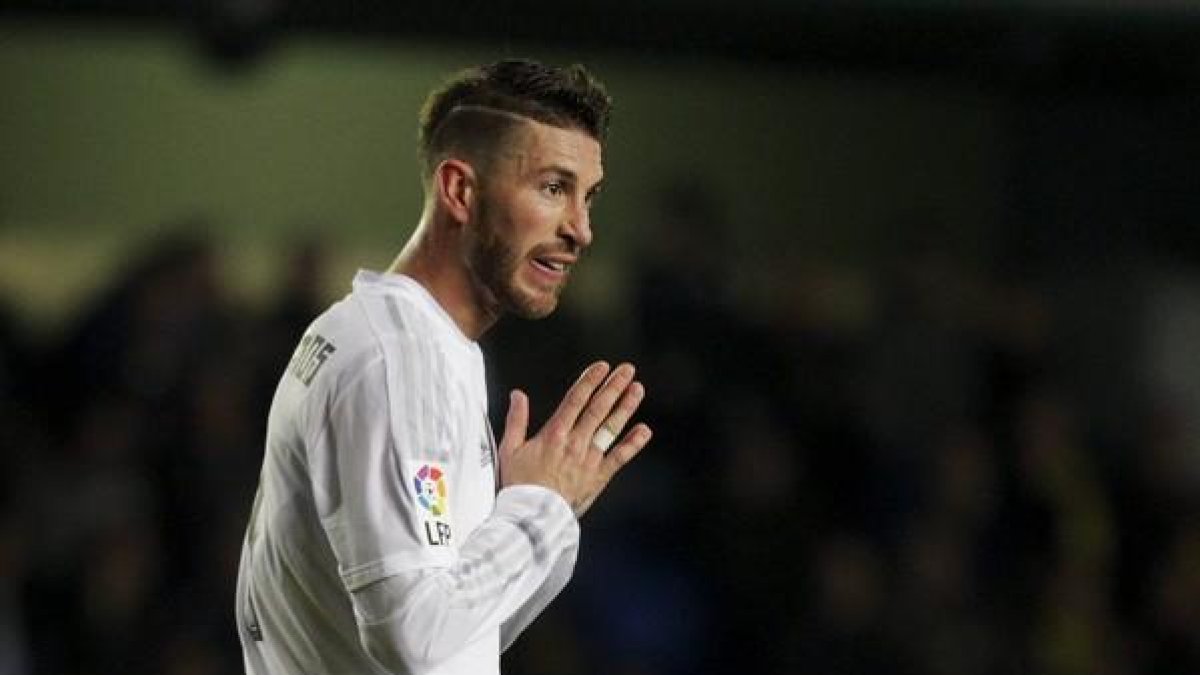 Sergio Ramos, durante el partido frente al Villarreal de este domingo.-REUTERS / HEINO KALIS