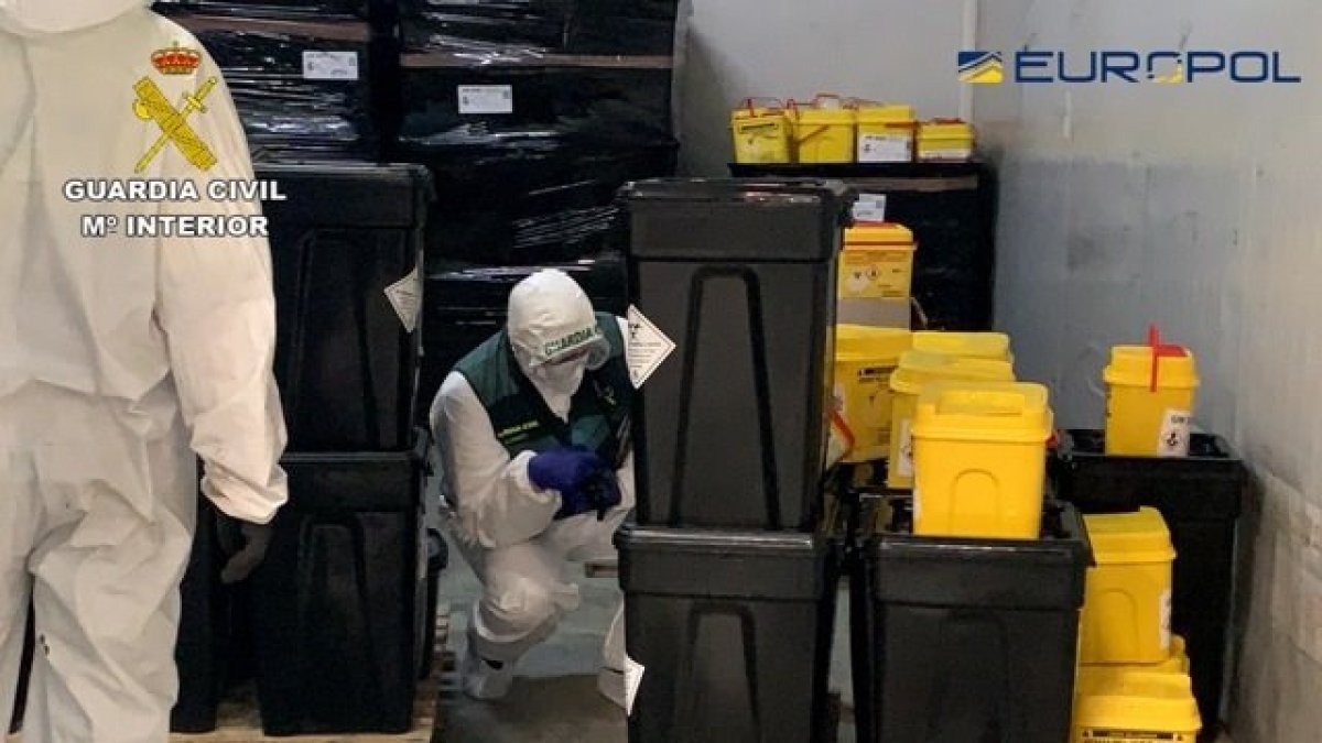 Inspección de residuos.