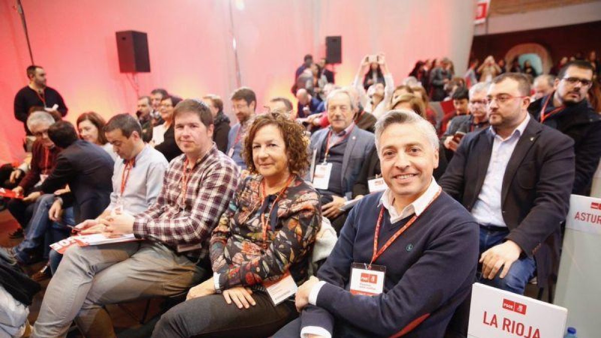 El secretario general del PSOE de La Rioja, Francisco Ocón (derecha).-PSOE