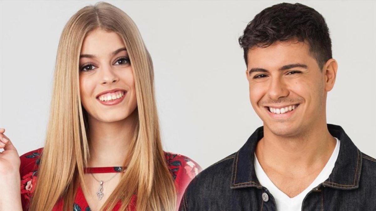 Los concursantes de OT, Nerea y Alfred.-EL PERIÓDICO
