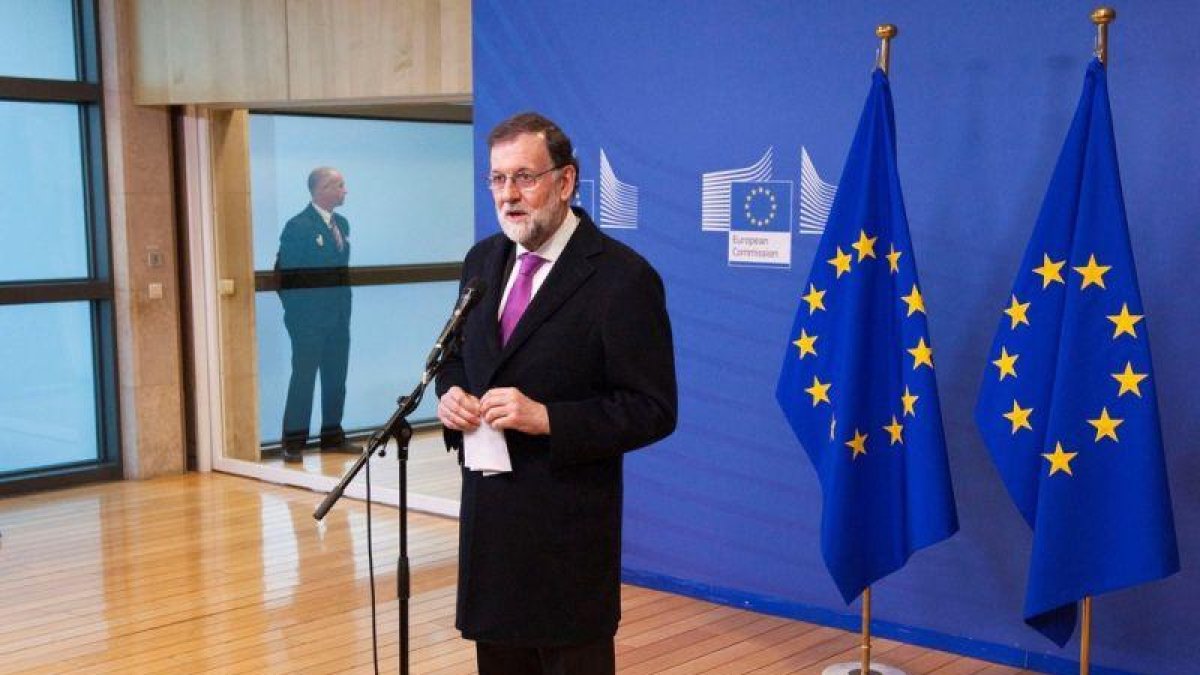 El presidente del Gobierno Mariano Rajoy en  la conferencia de alto nivel sobre el Sahel organizada por la Comisión Europea.-HORST WAGNER (EFE)