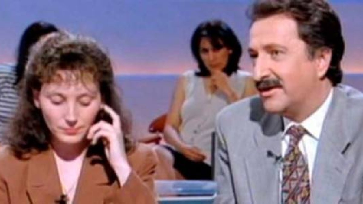 Yolanda Vega, con Paco Lobatón, en '¿Quién sabe dónde?'-Foto: RTVE