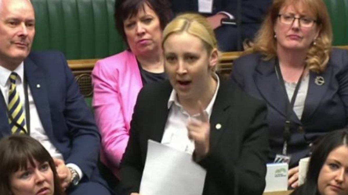 Primer discurso de la diputada escocesa Mhairi Black, la más joven del Parlamento británico.-Foto: YOUTUBE7 CHANNEL 4 NEWS