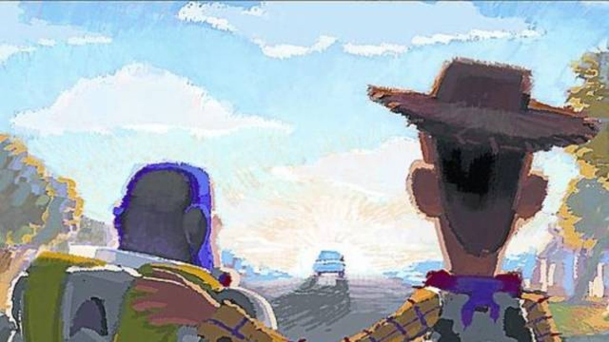 Uno de los dibujos previos a la película 'Toy Story'.-