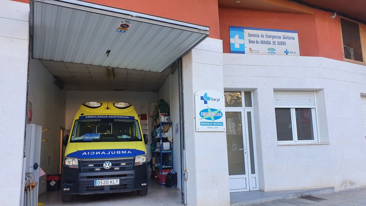 Imagen de la base arandina del Servicio de Emergencias