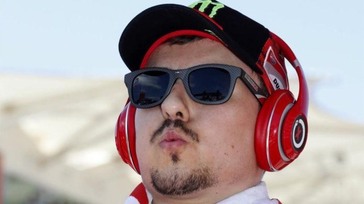 Jorge Lorenzo (Ducati), en la parrilla de MotoGP del Gran Premio de las América, en Austin (Texas).-EFE / PAUL BUCK