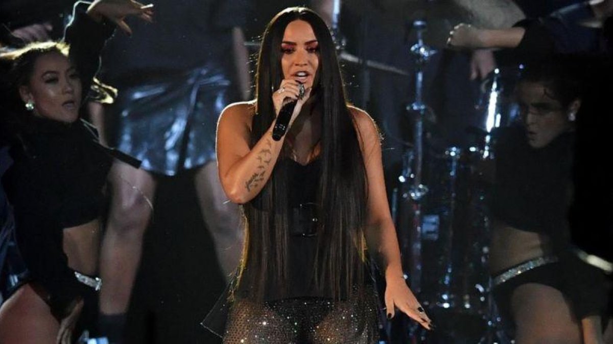 Demi Lovato, en los MTV Europa, el pasado mes de noviembre, en Londres.-AFP / BEN STANSALL