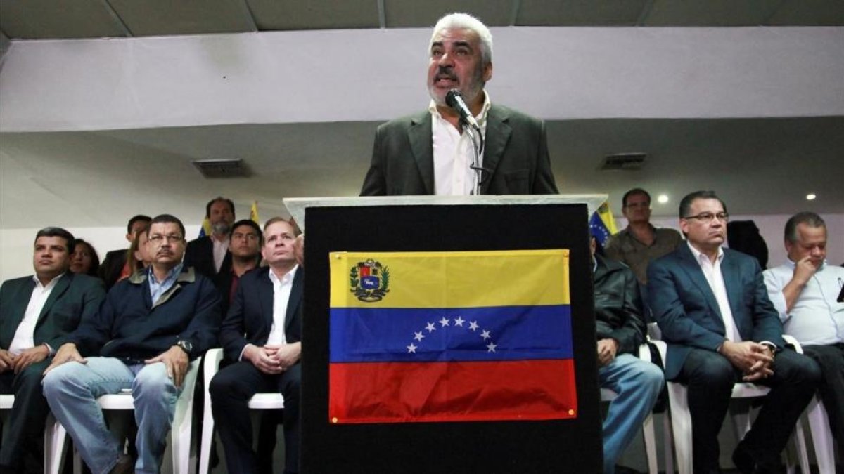 Angel Oropeza, portavoz de la opositora MUD venezolana.-/ REUTERS