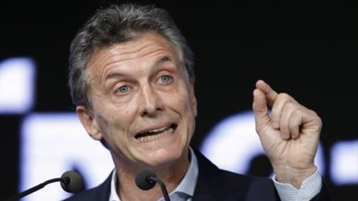 Macri, en un acto en Buenos Aires.-AP / VÍCTOR R. CAIVANO