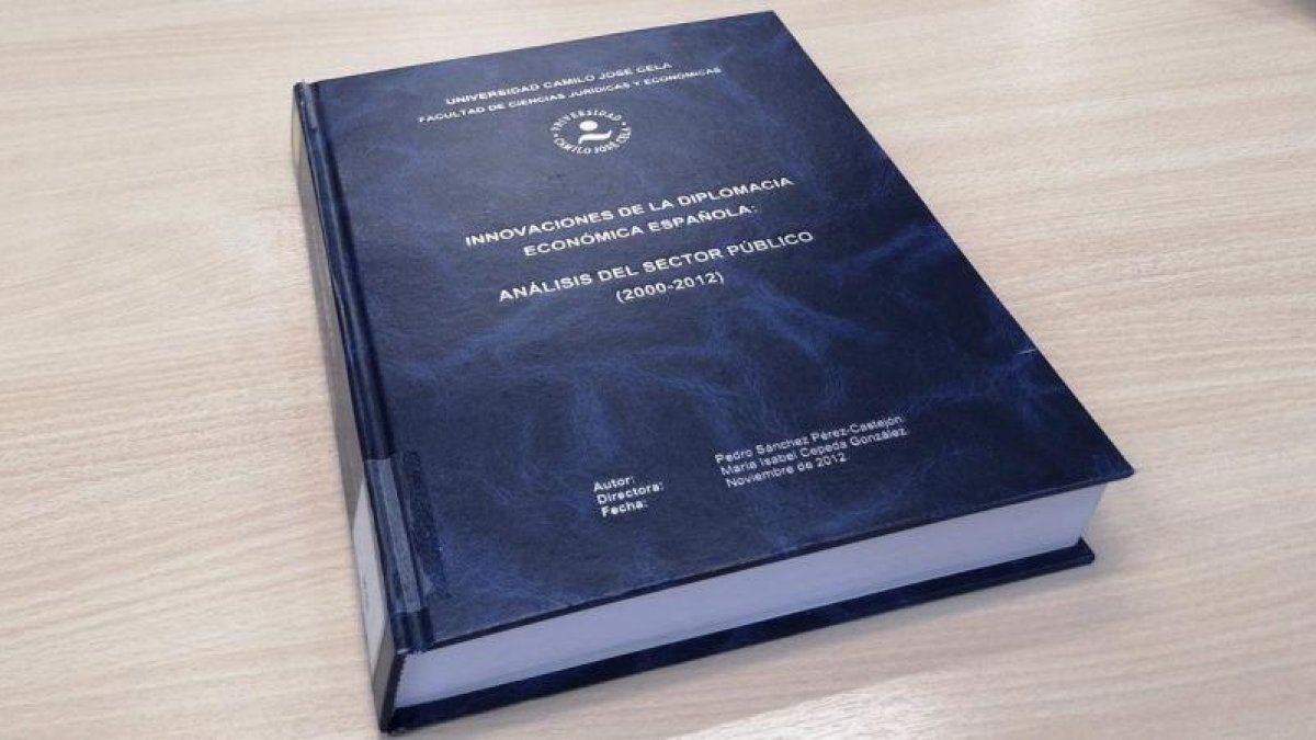 Portada de la tesis doctoral de Pedro Sánchez-BORJA MENDEZ