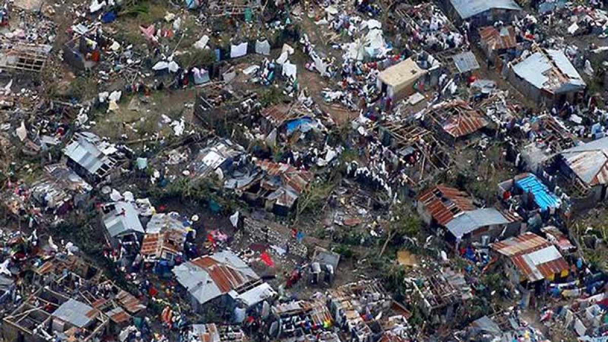 El huracán Matthew se desató el pasado mes de octubre y azotó con fuerza a un país que no levanta cabeza.-