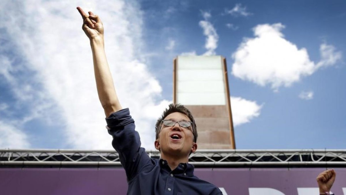 Íñigo Errejón en un acto en Madrid.-JOSÉ LUIS ROCA