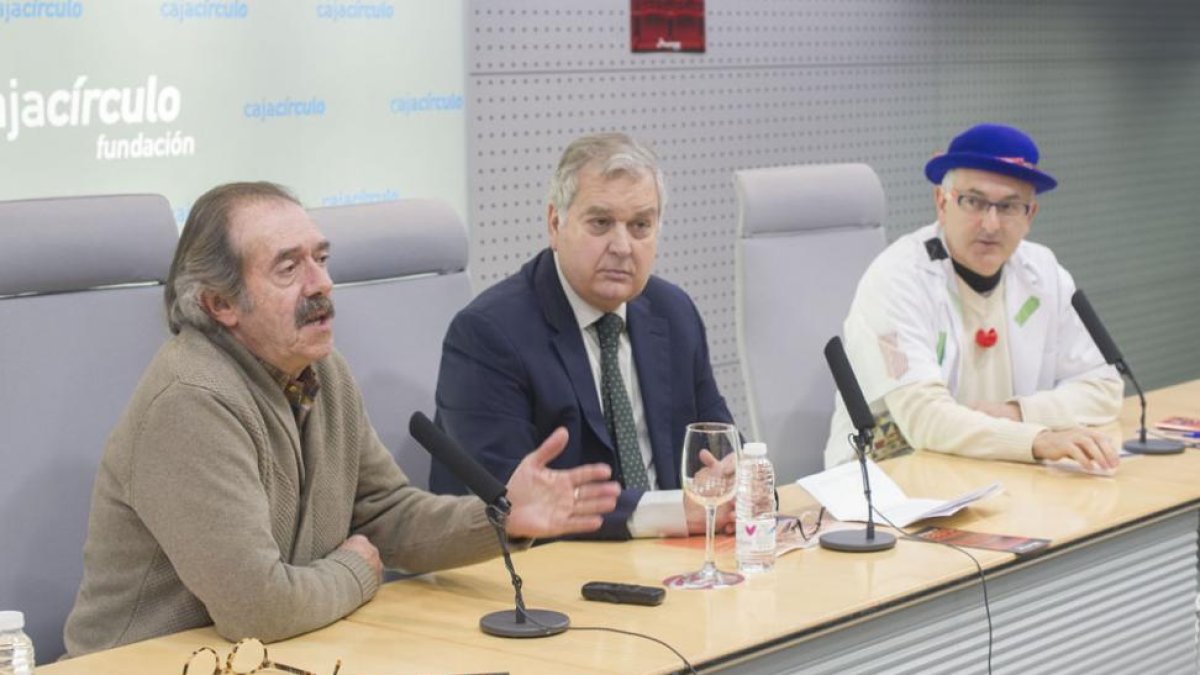 Sastre, Conde y De la Torre, en un momento de la rueda de prensa de ayer.-SANTI OTERO