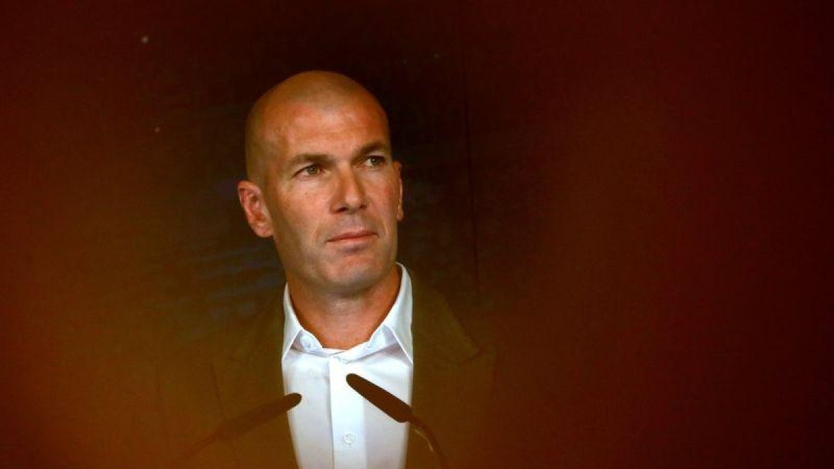 Zinedine Zidane, en su presentación.-REUTERS