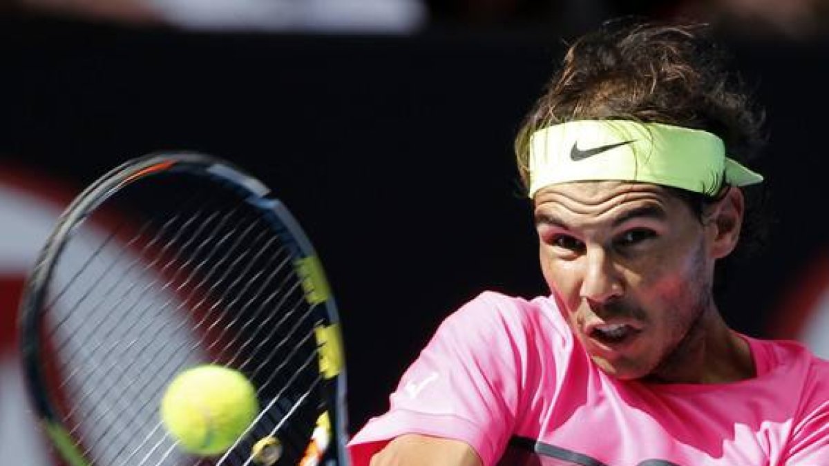 Rafael Nadal durante su partido contra Kevin Anderson en el Abierto de Australia.-Foto: VINCENT THIAN / AP