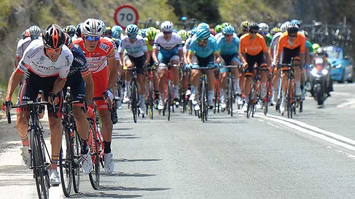 Imagen de la tercera jornada de la pasada Vuelta a Burgos.-RICARDO ORDÓÑEZ