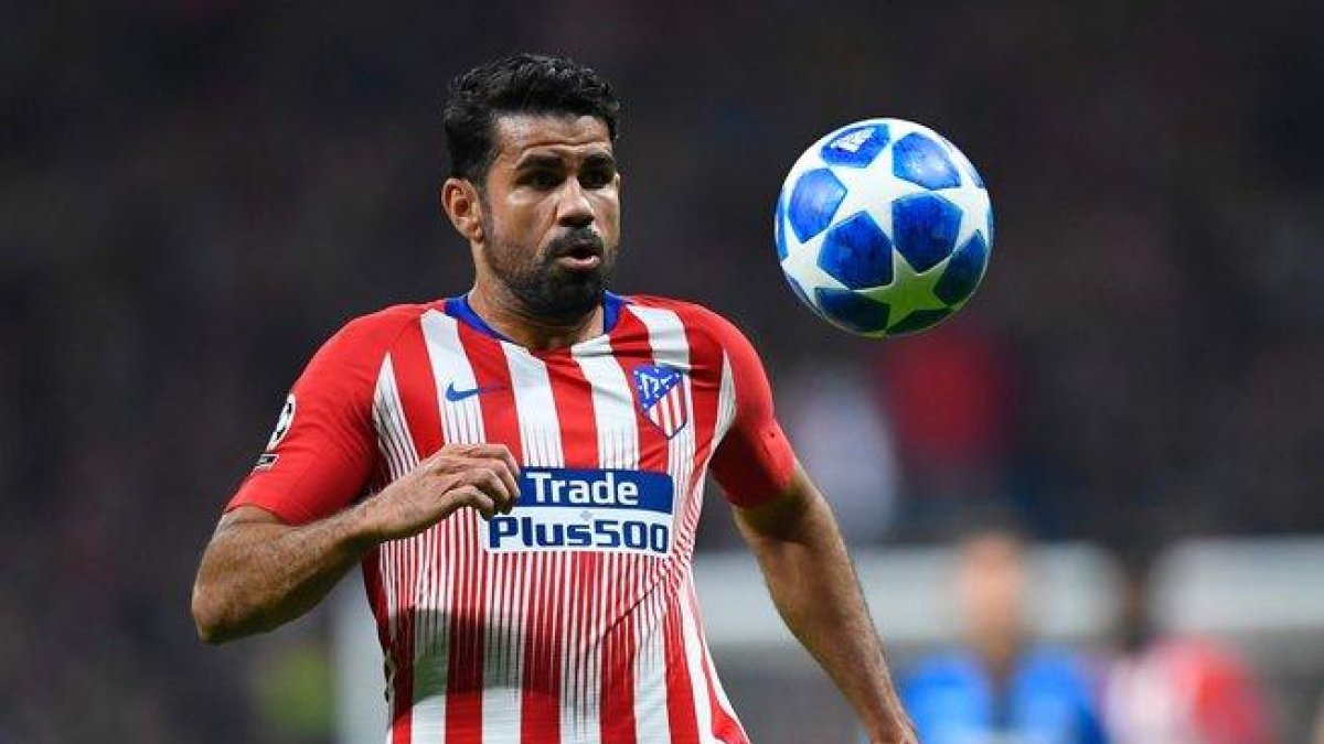 Diego Costa durante un partido del Atlético.-AFP