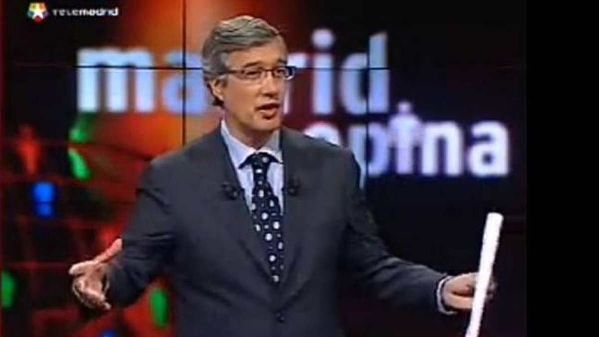 Ernesto Sáenz de Buruaga, en Telemadrid.-Foto: ARCHIVO