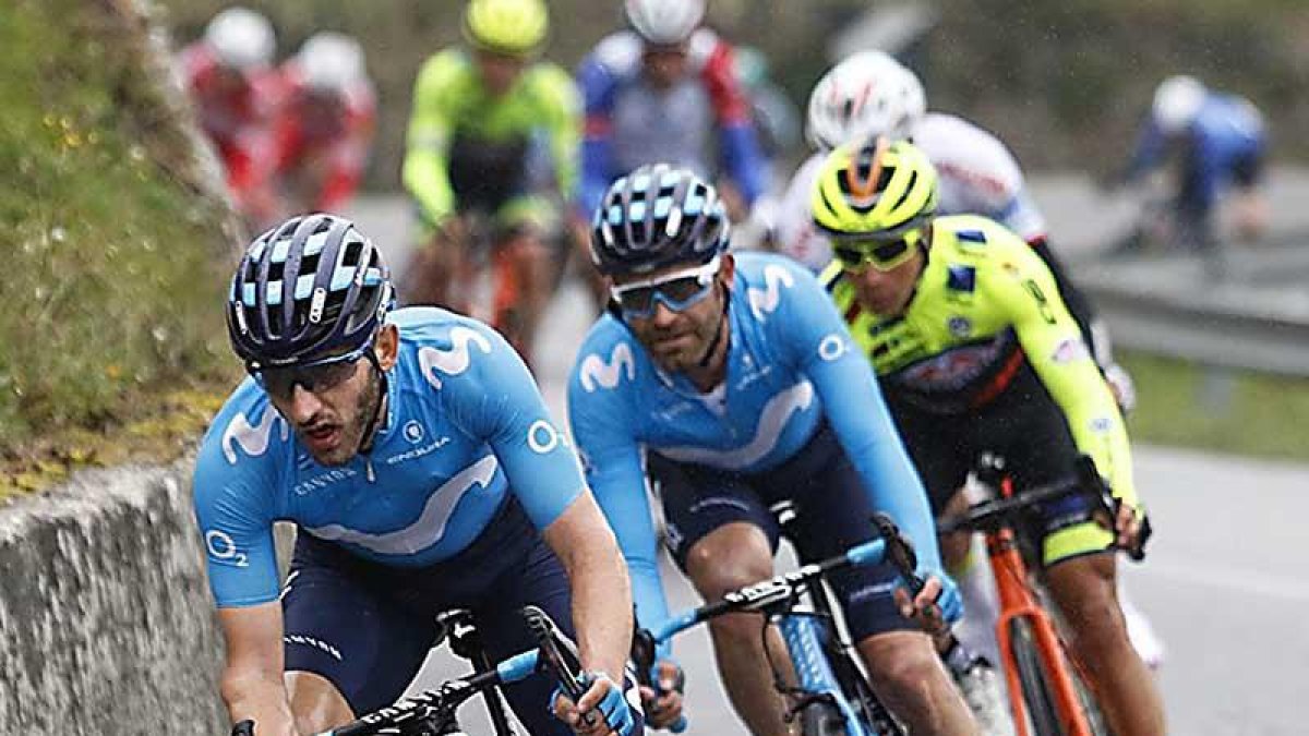 Carlos Barbero durante la disputa del GP Larciano.-BETTINIPHOTO.NET / MOVISTAR TEAM