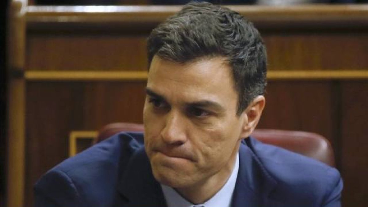El secretario general del PSOE, Pedro Sánchez, este miércoles en el Congreso.-Foto:   REUTERS / ANDREA COMAS