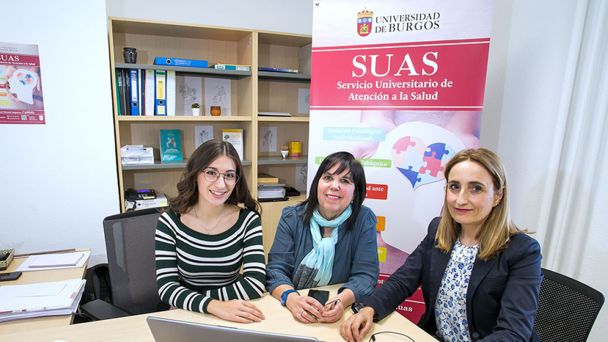 Imagen de las profesionales del Servicio Universitario de Atención a la Salud de la UBU. TOMÁS ALONSO