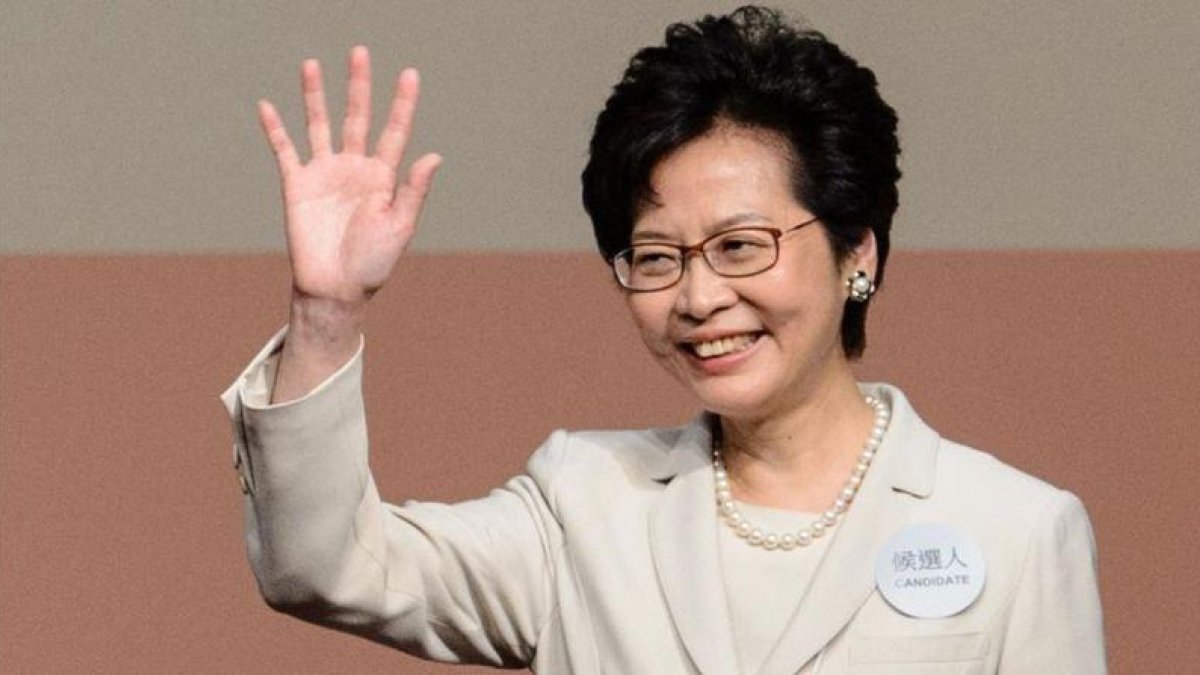 Carrie Lam, nueva jefa del Gobierno de Hong Kong.-AFP / ANTHONY WALLACE
