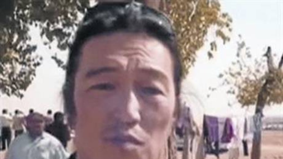 Kenji Goto, en una imagen tomada en Kobani (Siria), antes de su secuestro, en octubre del año pasado.-Foto: REUTERS TV