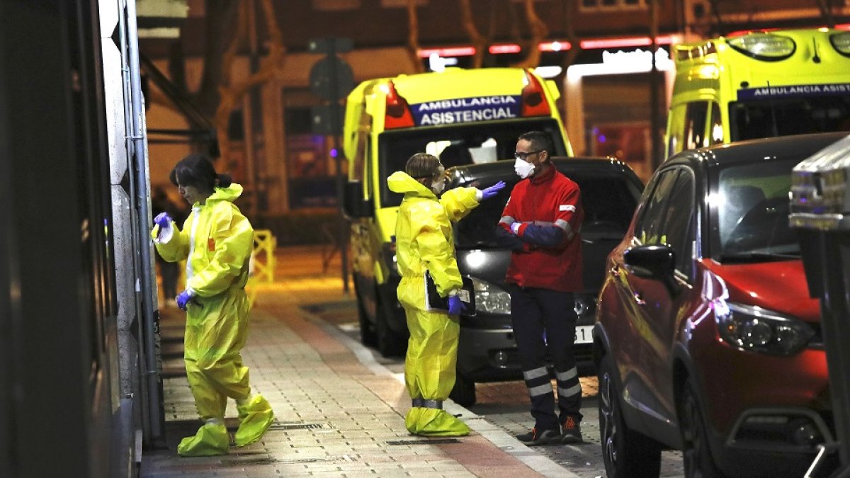 Actuación sanitaria en Valladolid. | J. M. LOSTAU