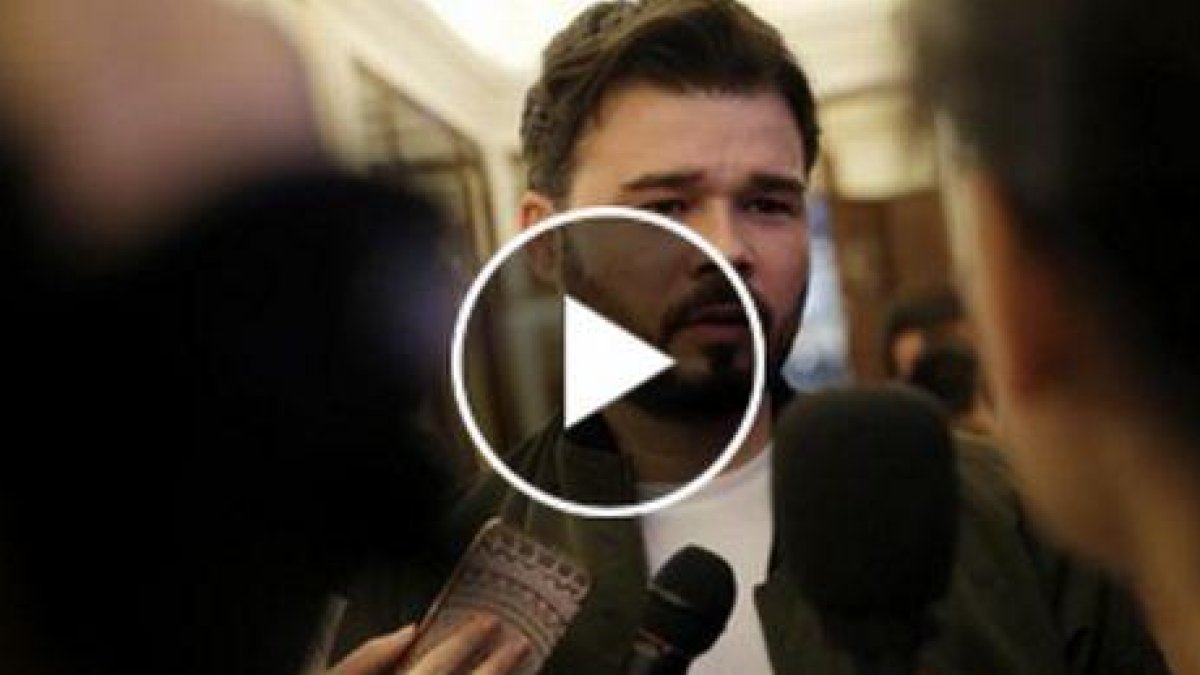 El diputado de ERC en el Congreso Gabriel Rufián.-JOSÉ LUIS ROCA