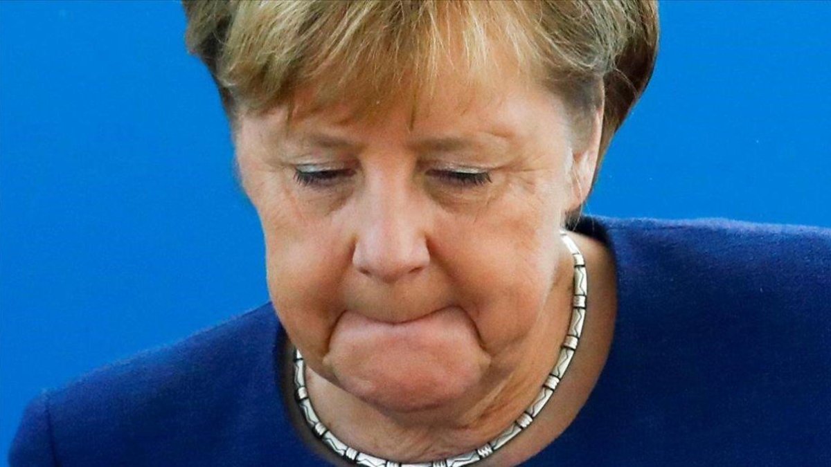 La cancillera Angela Merkel, este lunes.-REUTERS