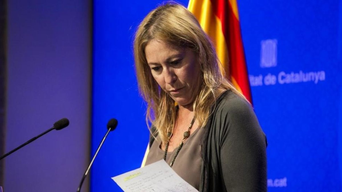 La 'consellera' de Presidència y portavoz del Govern, Neus Munté.-JOAN PUIG