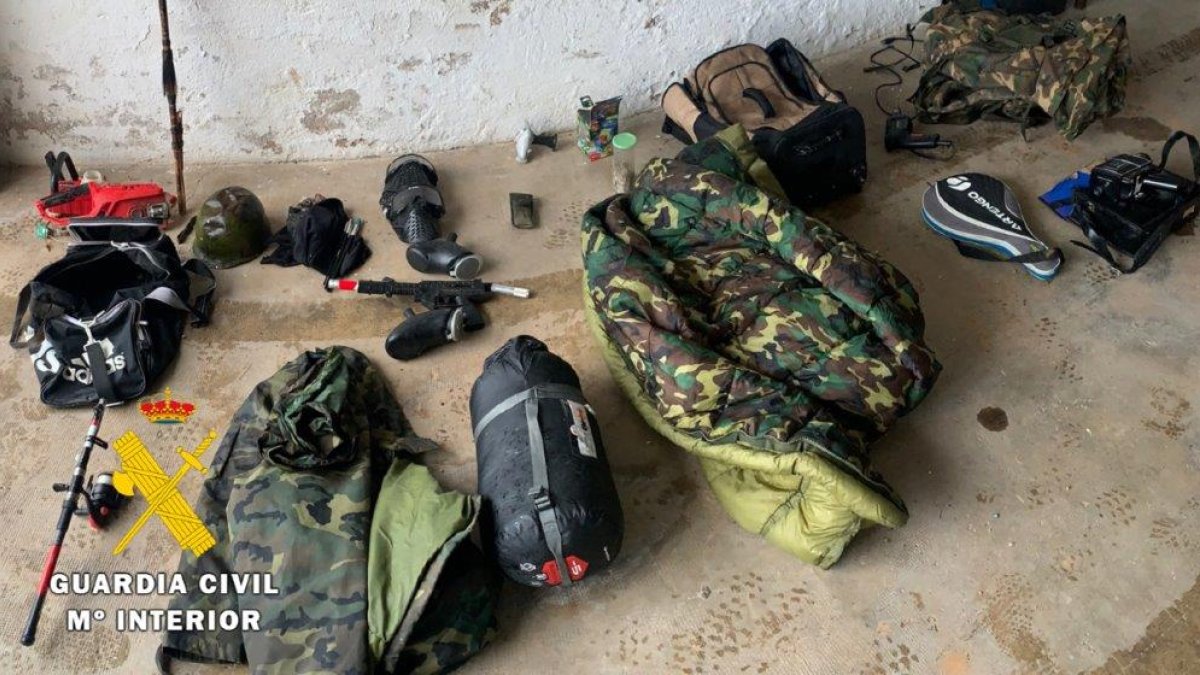 Objetos recuperados. GUARDIA CIVIL