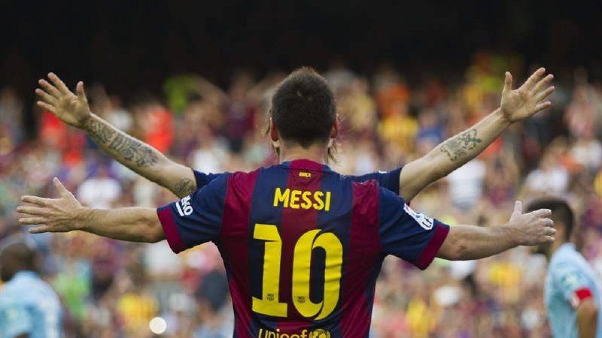 Messi, bigoleador de la tarde.-EFE