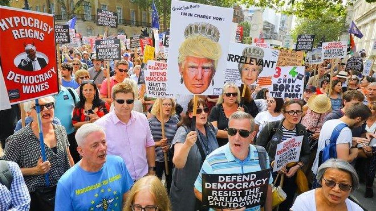 Manifestación en contra del ’brexit’, este sábado en Londres. / VICKIE FLORES (EFE)-EFE / VICKIE FLORES