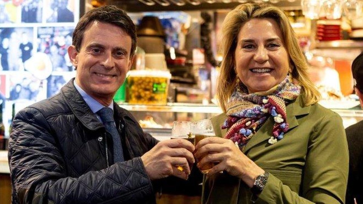 Manuel Valls y Susana Gallardo, el pasado mes de mayo.-EFE / QUIQUE GARCÍA