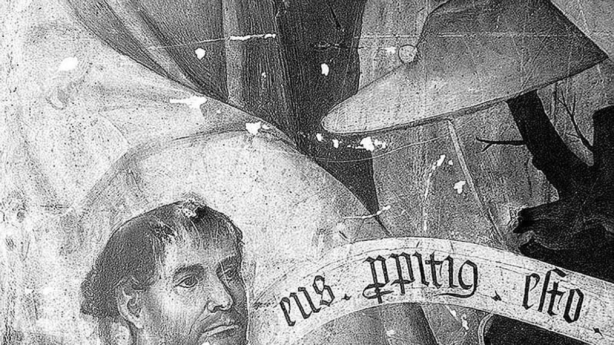 Imagen de Sancho Ortiz en el desaparecido Retablo Mayor del convento de Santa Ana.-ECB