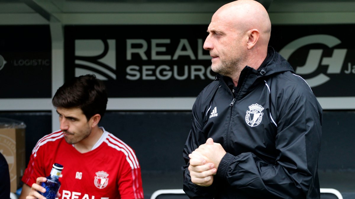 Julián Calero, en un partido en El Plantío. SANTI OTERO