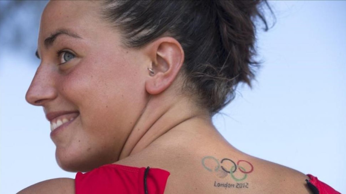 Maica García, pareja del también waterpolista Marc Roca.-QUIQUE GARCÍA