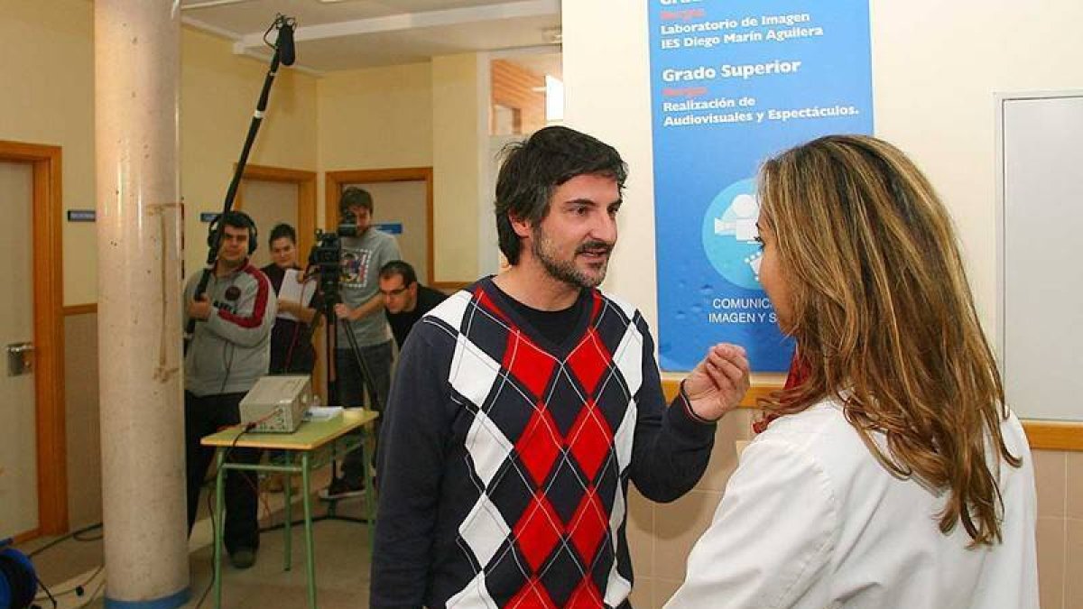 Antonio Naharro durante una toma de 'Nerea a las seis'. ISRAEL L. MURILLO