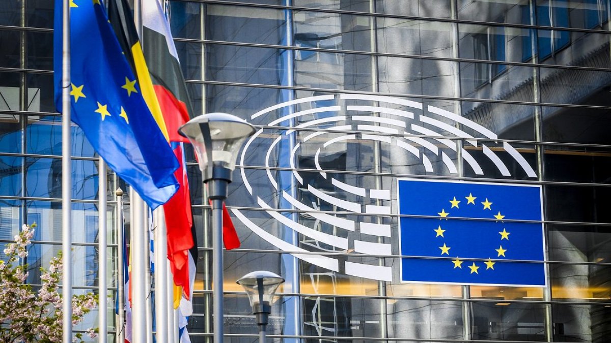 Exterior de la sede del Parlamento Europeo, en Bruselas.- E. M.