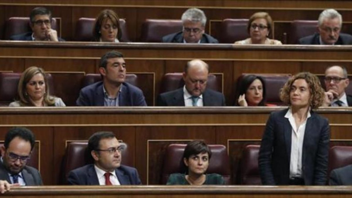 La portavoz del PSC en el Congreso, Meritxell Batet, el pasado octubre-EFE / JAVIER LIZÓN