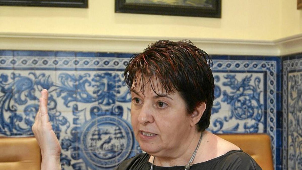Clara Luquero, alcandesa de Segovia, en una rueda de prensa-El Mundo