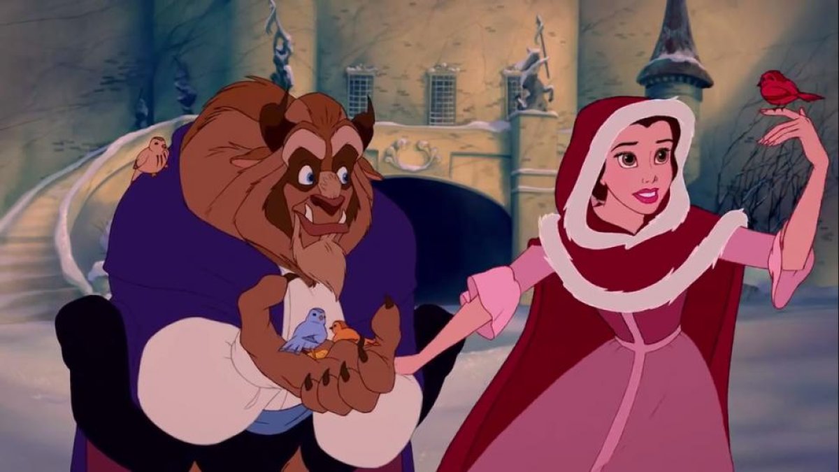 Una escena de la película de animación 'La Bella y la Bestia', de 1991.-DISNEY