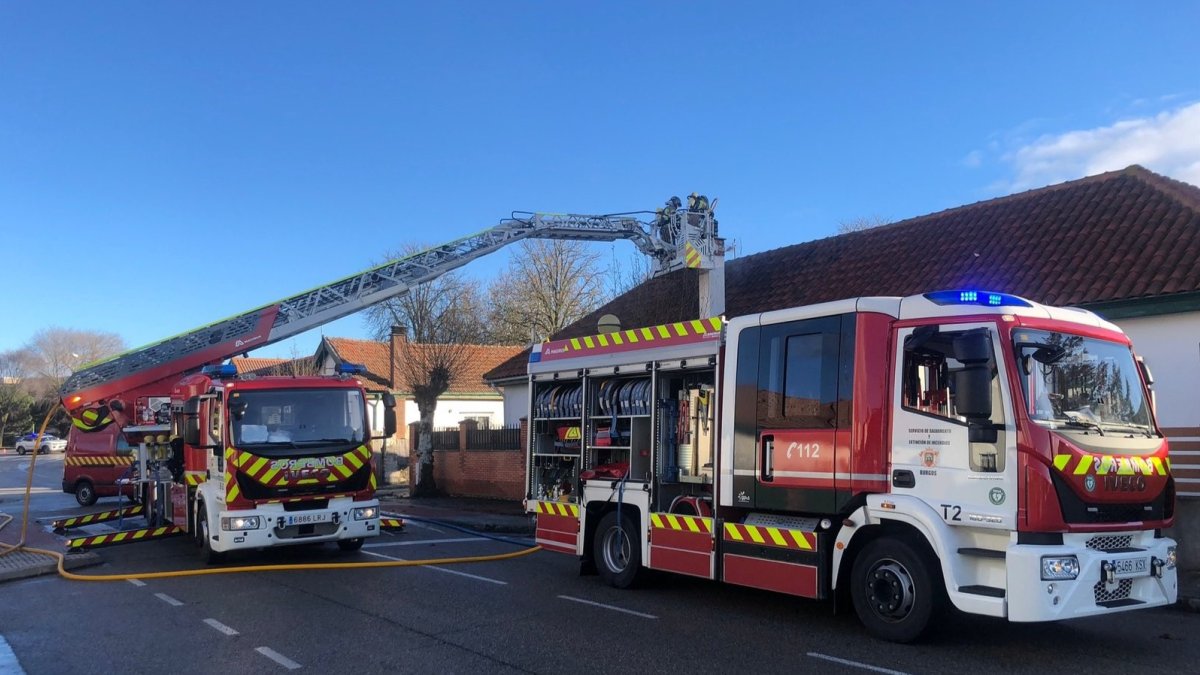 Imagen de la intervención. BOMBEROS DE BURGOS